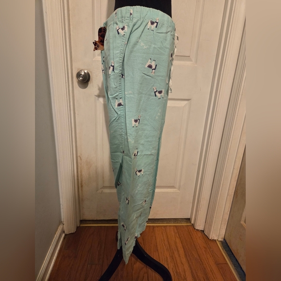 J. Crew Mint Green Pajama Pants with Llama Print - Picture 4 of 6